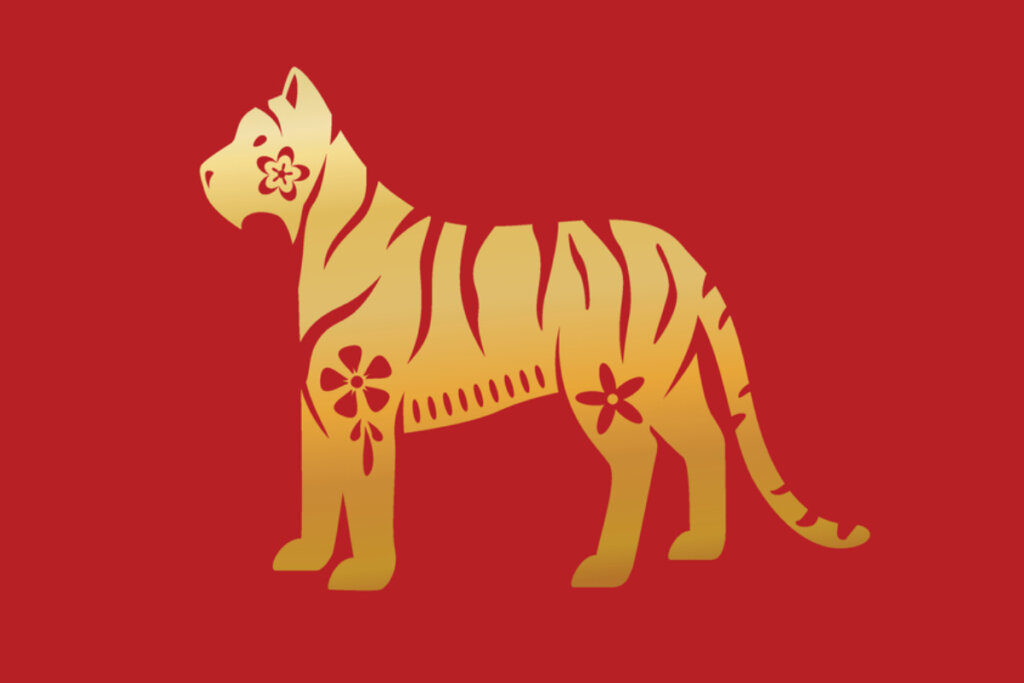 Ilustração do signo do Tigre