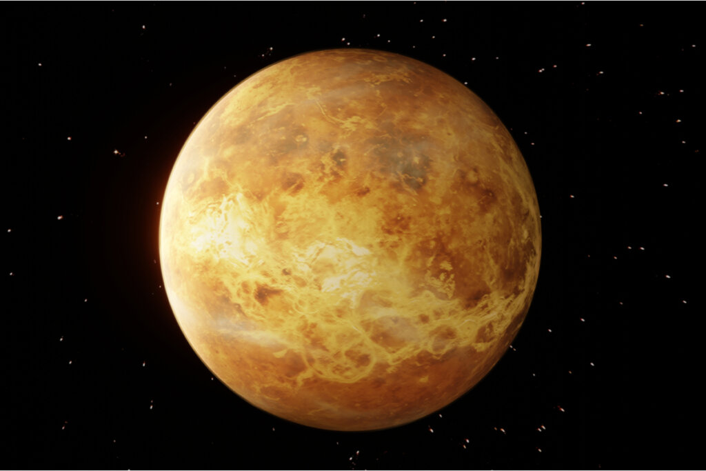 Planeta Vênus na atmosfera