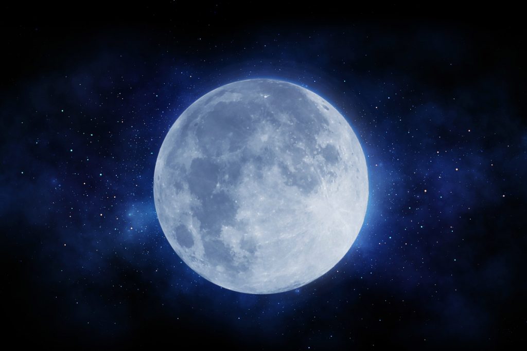Ilustração de uma Lua cheia