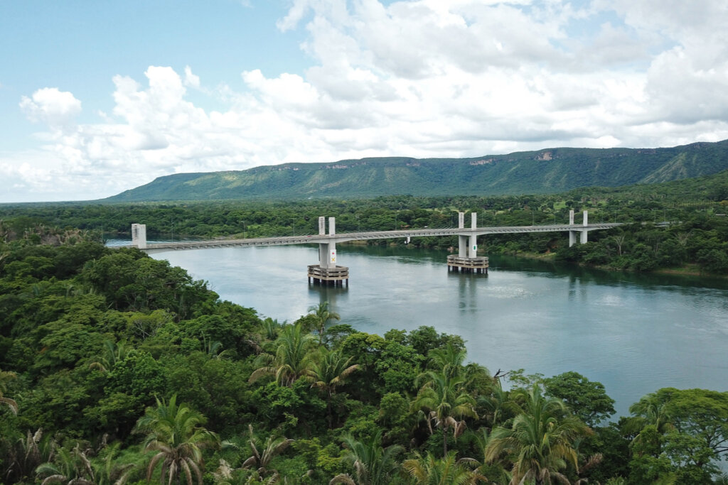 Imagem área do Rio Tocantins 