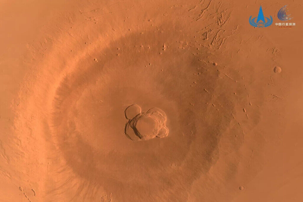 Solo vermelho do planeta Marte