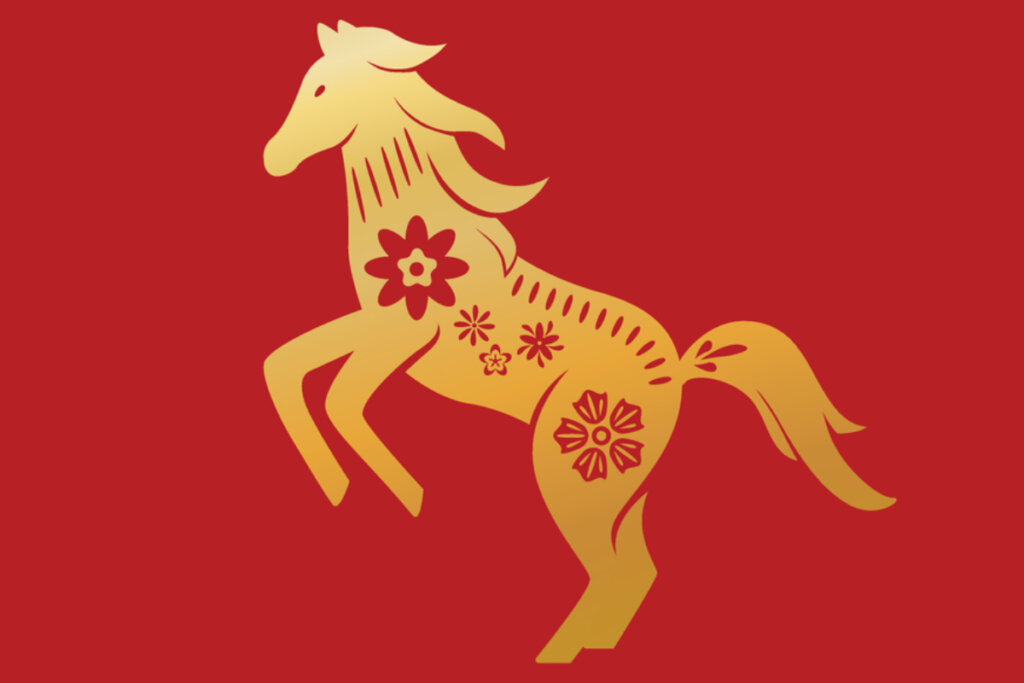 Ilustração do signo do Cavalo