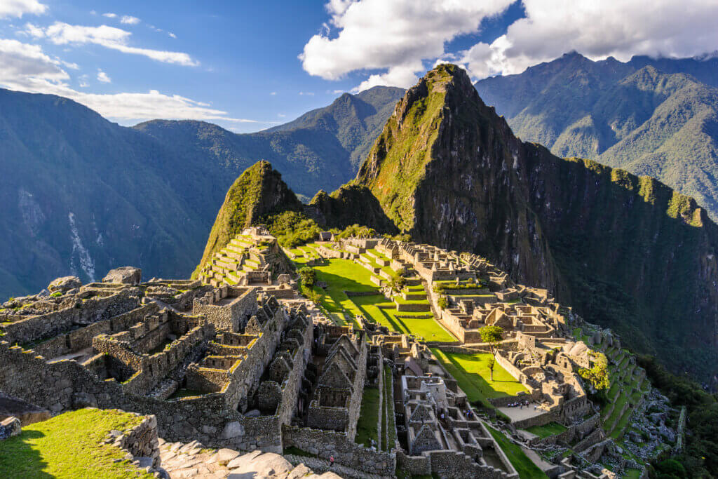 Vista do Machu Picchu, no Peru