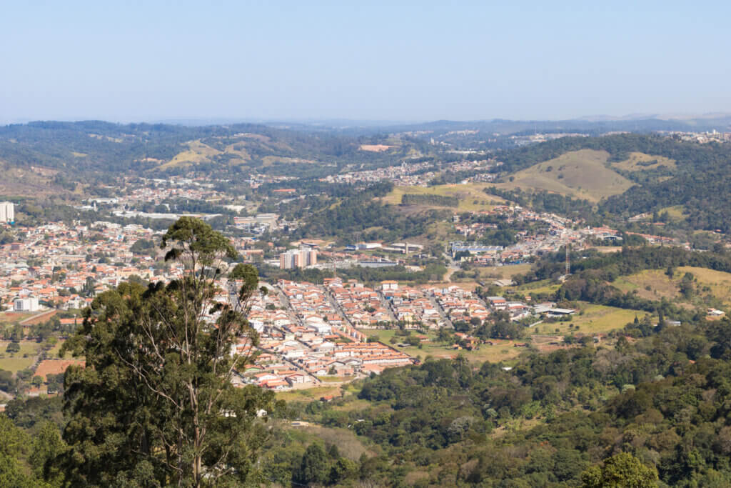 Imagem aérea do município de São Roque