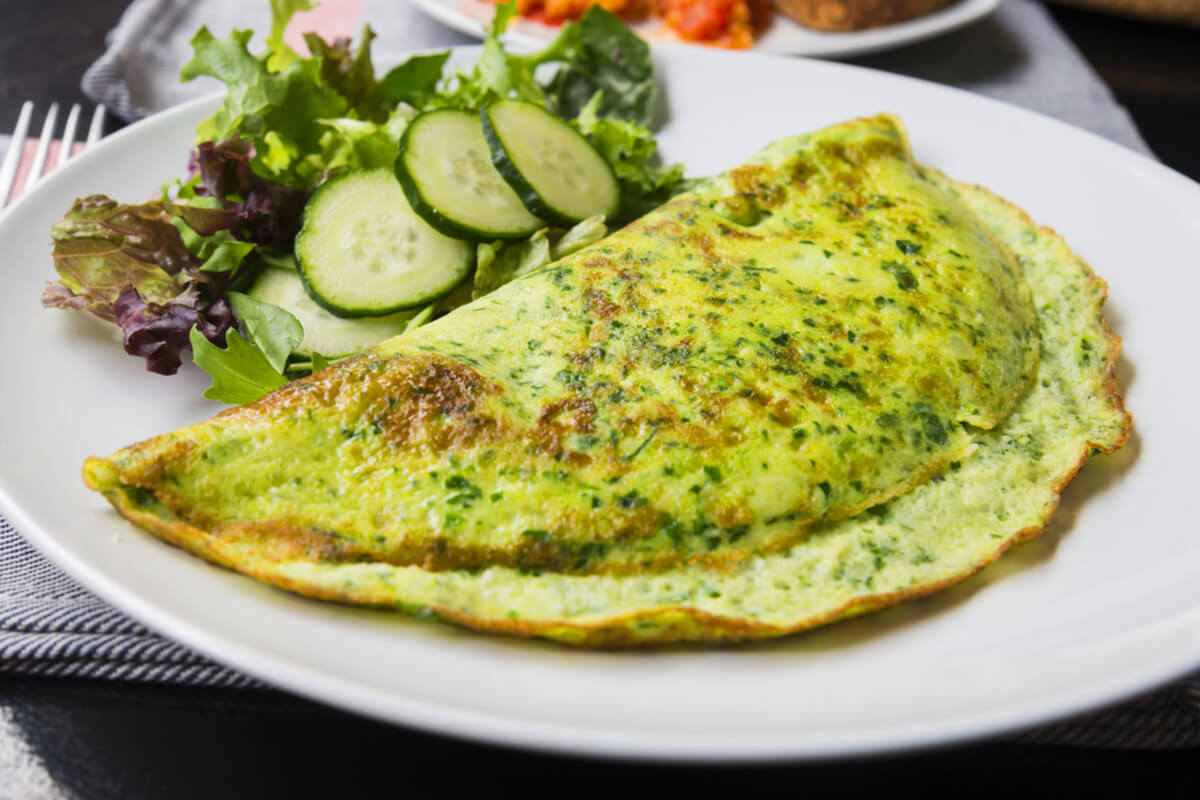 3 receitas saborosas de omelete vegano