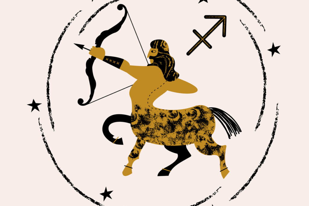 Ilustração do símbolo do signo de Sagitário