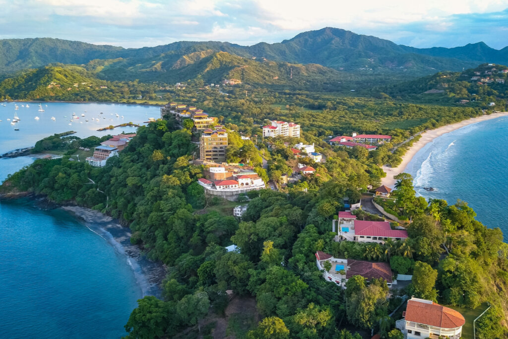 Vista aérea de Costa Rica