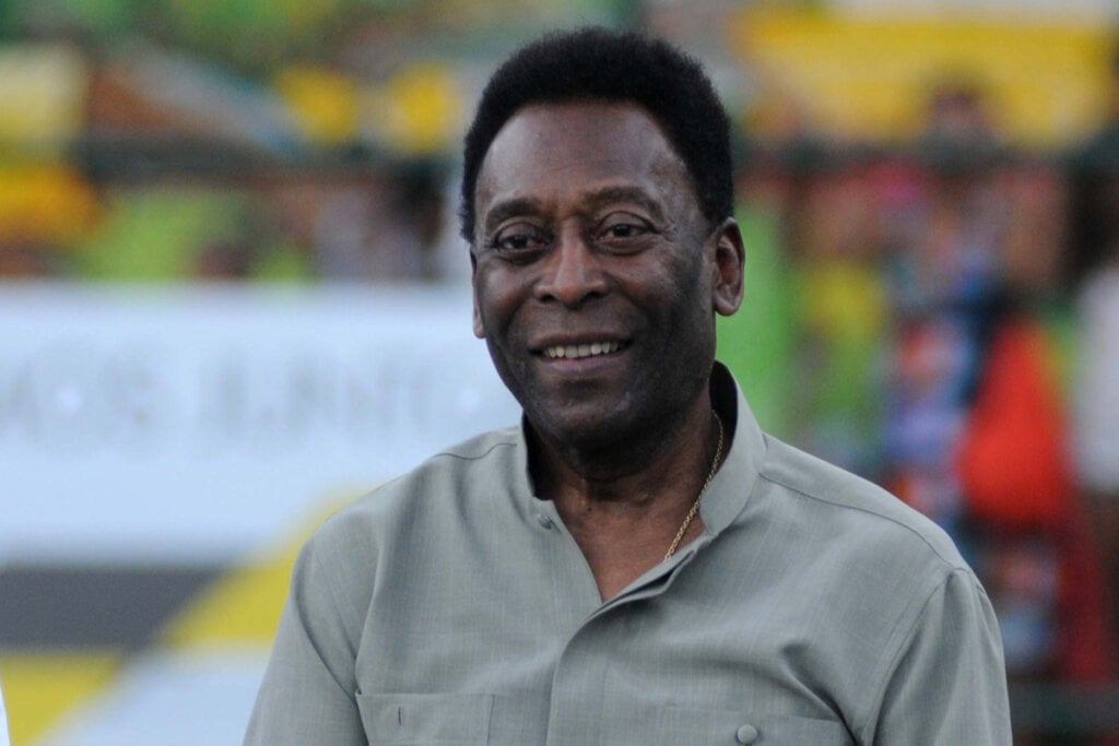 Foto do ex-jogador brasileiro Pelé