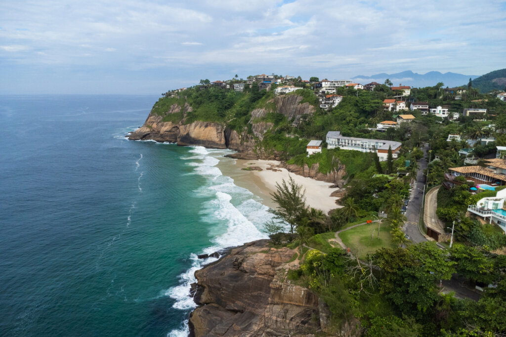 Vista da Praia de Joatinga, no Rio de Janeiro