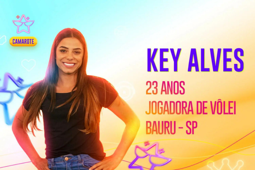 Jogadora de Vôlei Key Alves em capa para o BBB 23