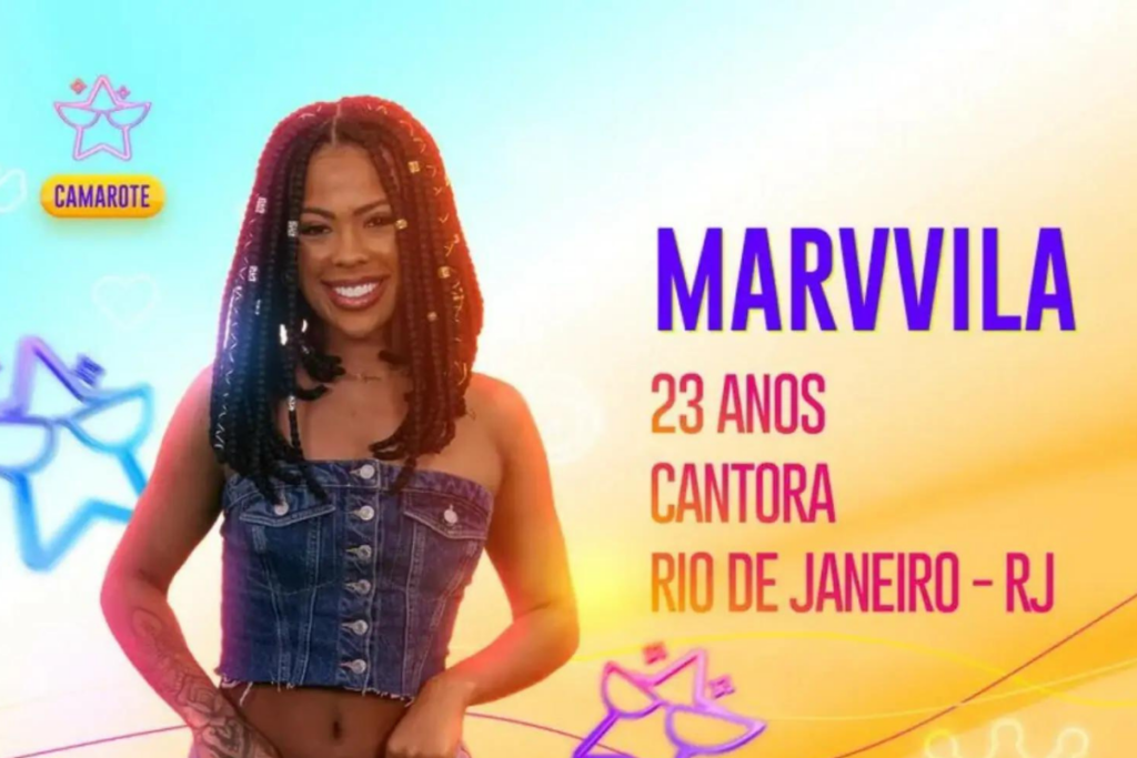 Cantora Marvvila em capa para o BBB 23