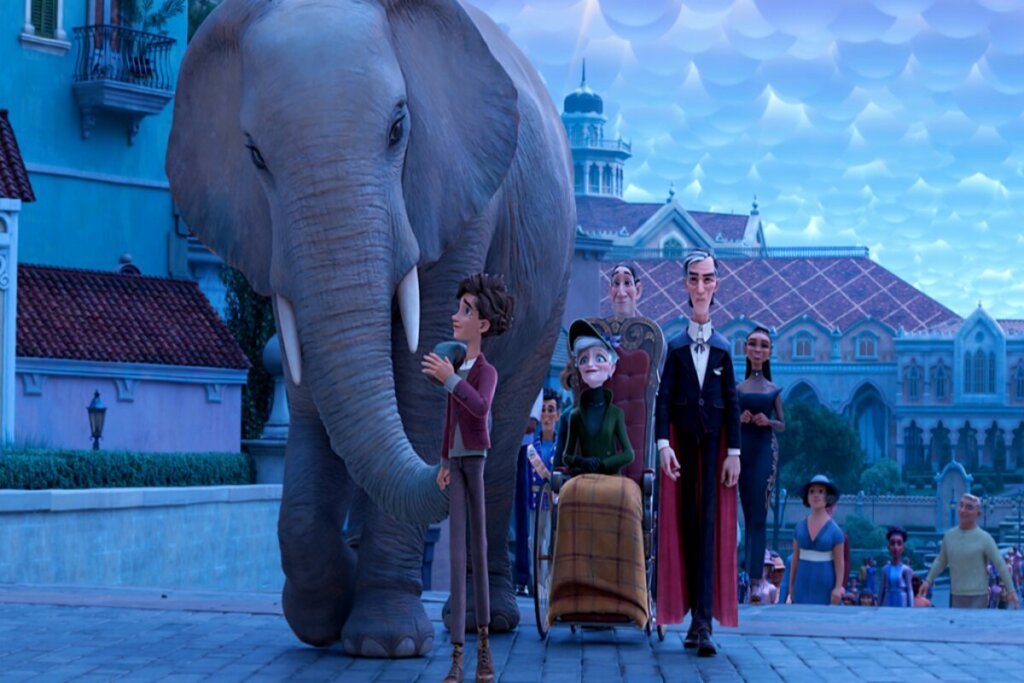 Cena do filme de animação 'A Elefante do Mágico'