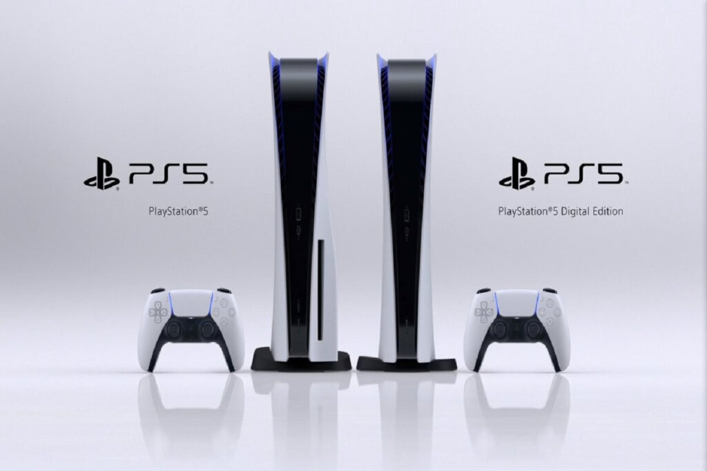 Imagem do PS5 em fundo branco