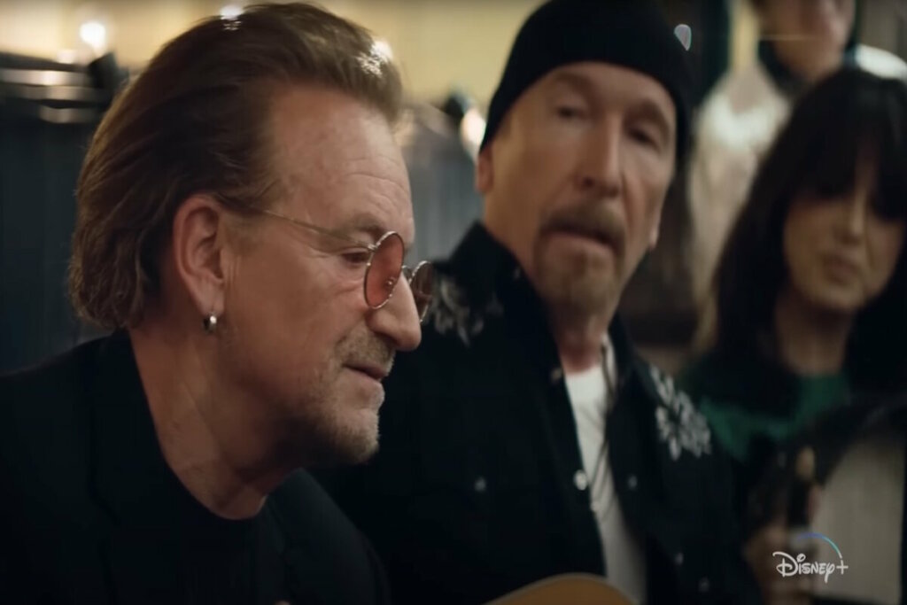Cena do documentário 'Bono & The Edge: A Sort Of Homecoming'