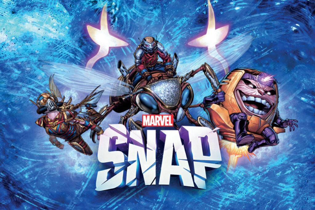 Vários personagens da Marvel reunidos, como Homem de Ferro, Deadpool, Wolverine, Thor, Venon e vários outros