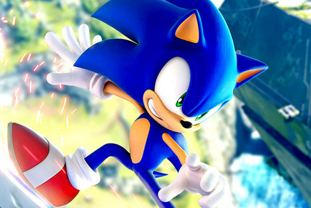 Imagem do Sonic, um porco espinho azul