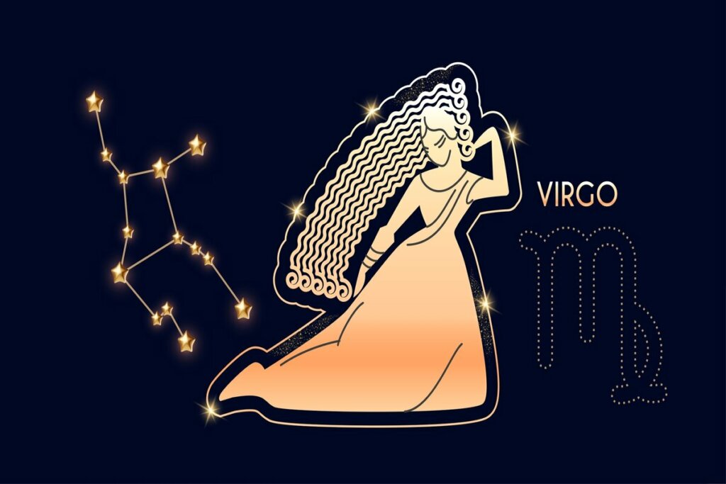 Ilustração do signo de Virgem