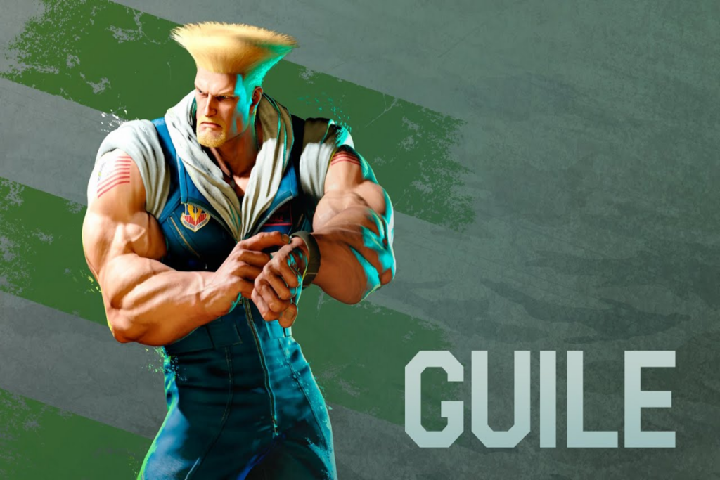 Guile, personagem do jogo "Street Fighter"