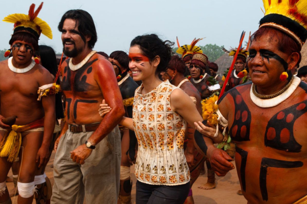 Cena dos irmãos Villas Bôas no filme 'Xingu'