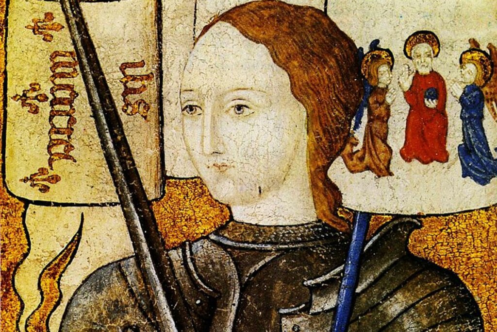 Imagem desenhada de Joana d'Arc
