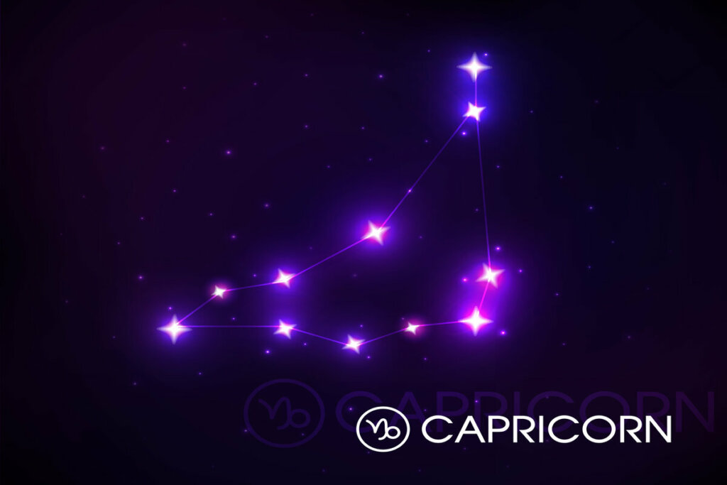Ilustração da constelação do signo de Capricórnio