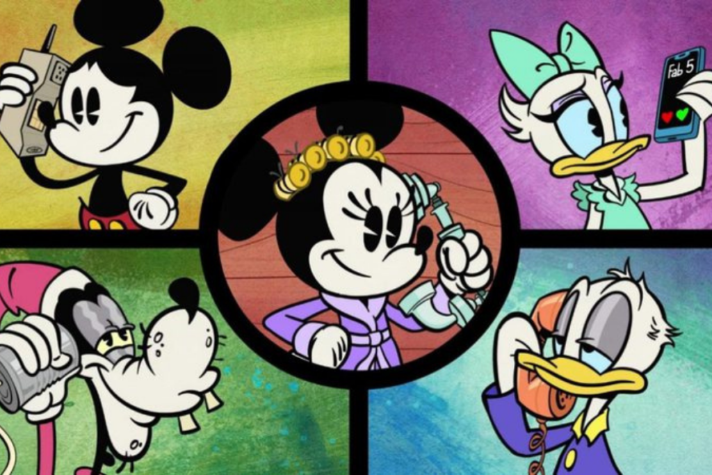 Mickey, Minnie, Pateta, Margarida e Pato Donald