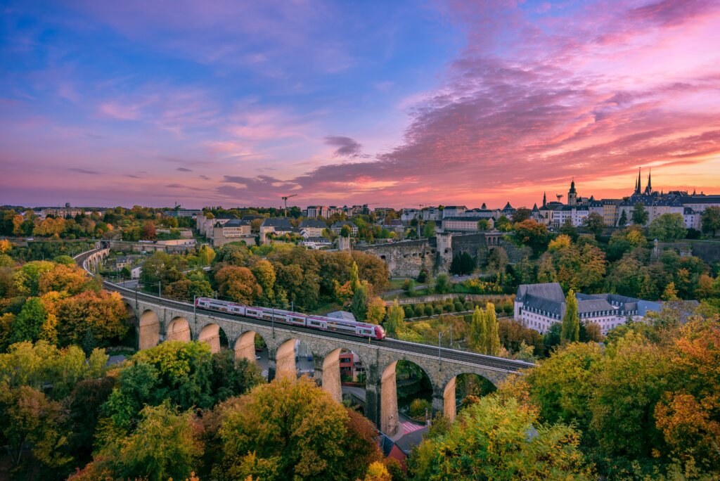 Vista aérea de Luxemburgo