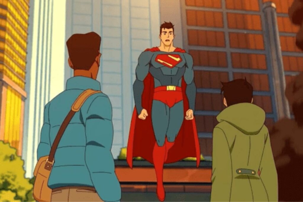 Cena da animação 'Minhas Aventuras com o Superman'