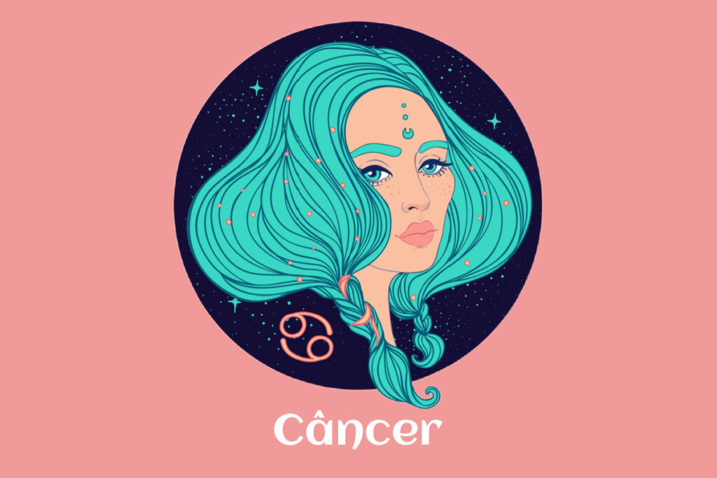 Ilustração do símbolo do signo de Câncer
