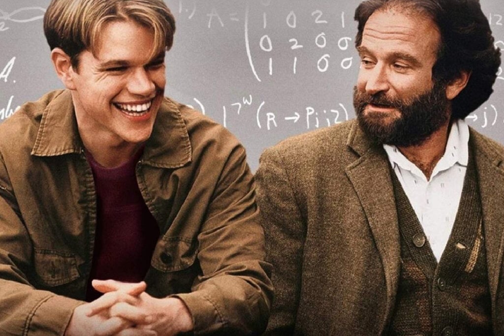 Will Hunting e Sean Maguire conversando