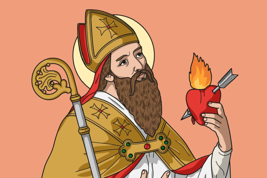 Ilustração de Santo Agostinho