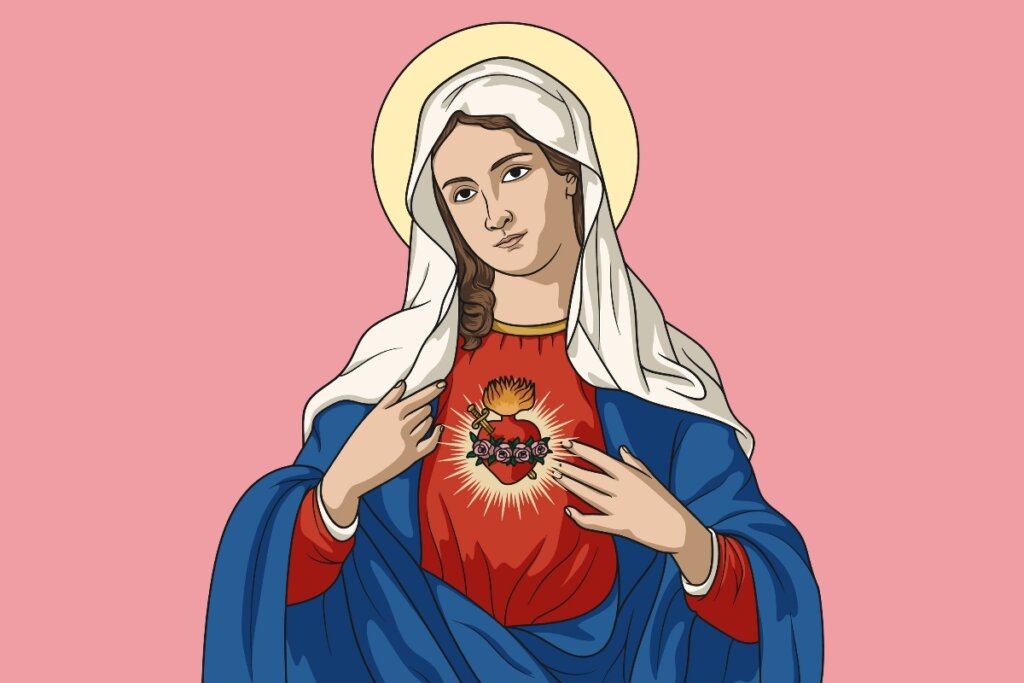 Ilustração de Nossa Senhora das Dores