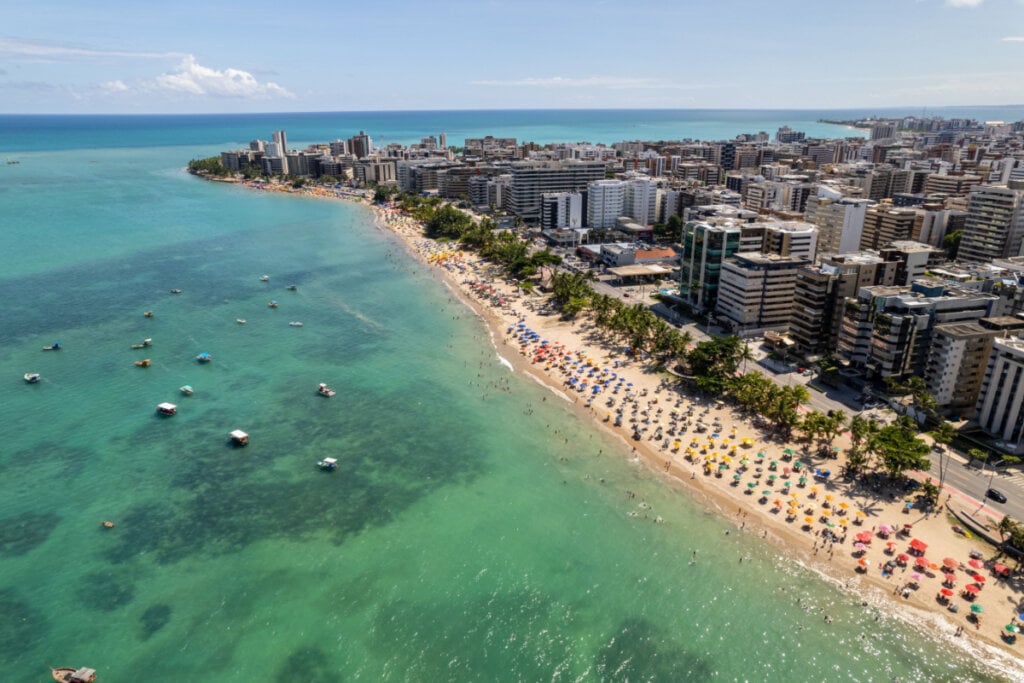 Vista aérea de Maceió, Alagoas