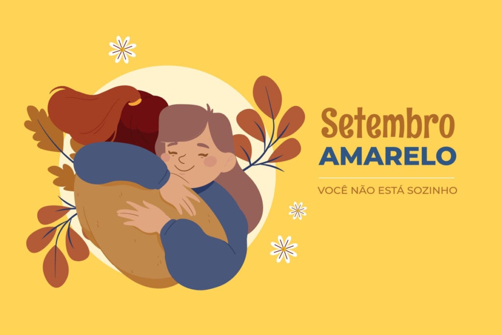 Ilustração de setembro amarelo