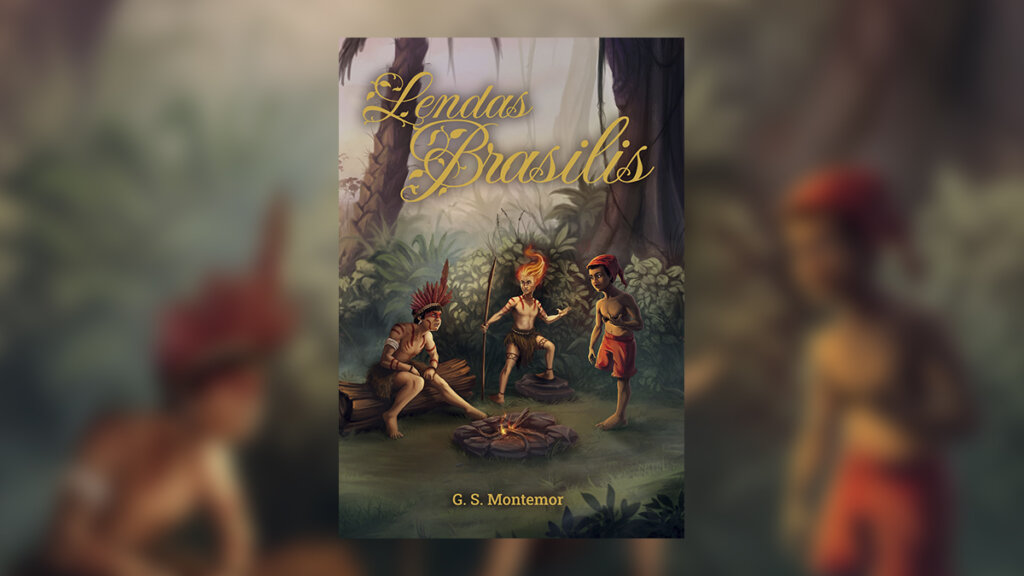Capa do livro Lendas Brasilis com personagens do folclore