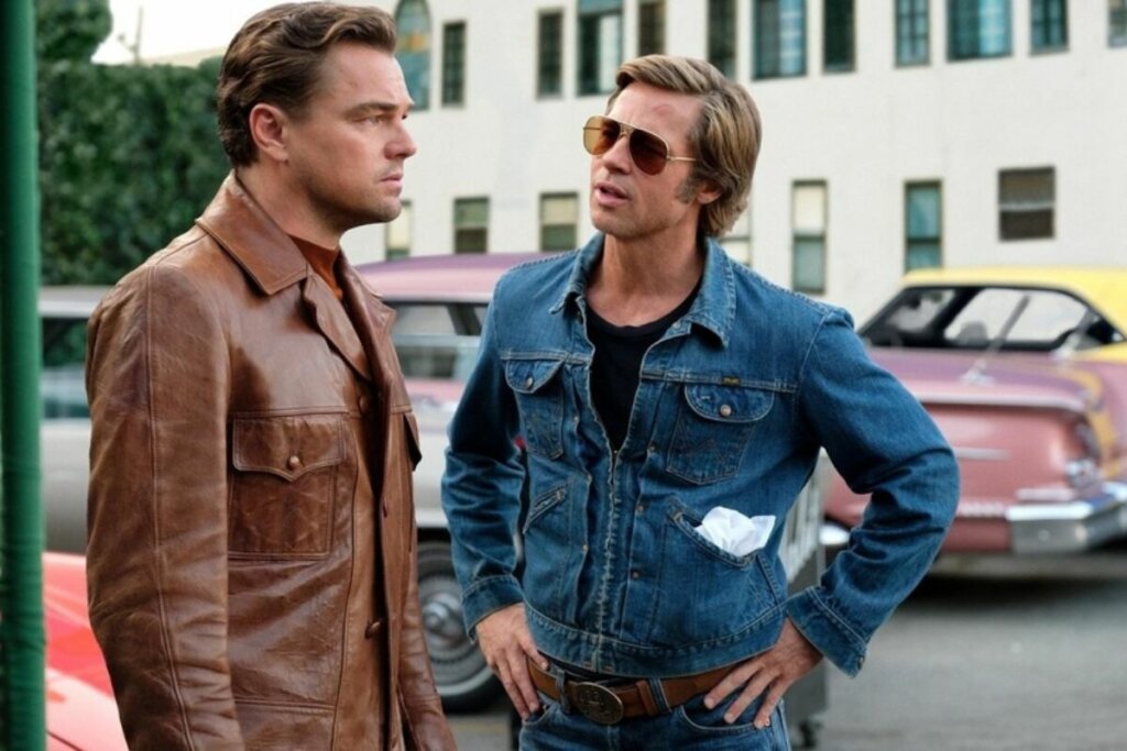 Brad Pitt e Leonardo DiCaprio no filme 'Era Uma Vez... Em Hollywood'