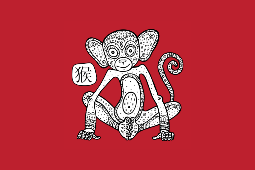 Ilustração de um macaco
