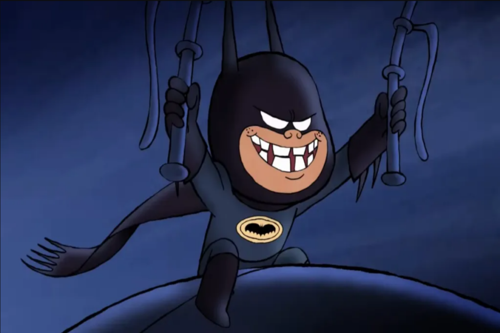 Damian Wayne vestido de Batman
