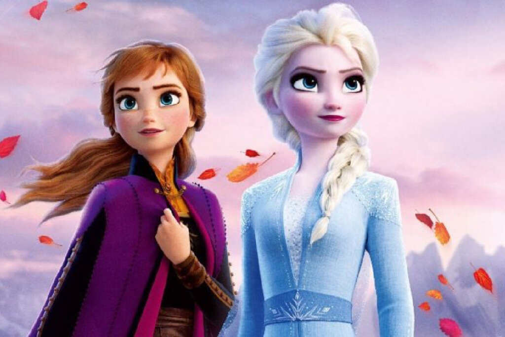 Cena de Frozen 2 com Anna e Elsa