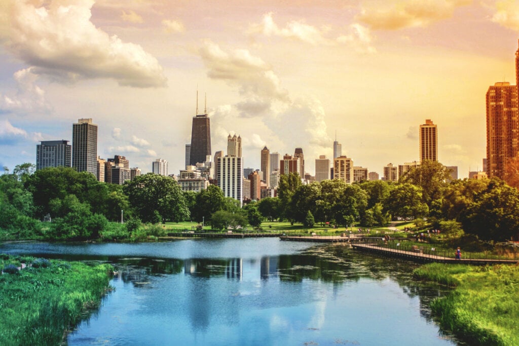 Vista do Lincoln Park, em Chicago