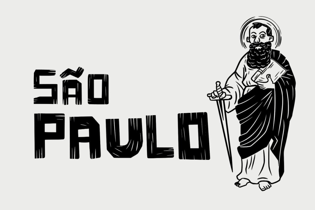 Ilustração do santo São Paulo