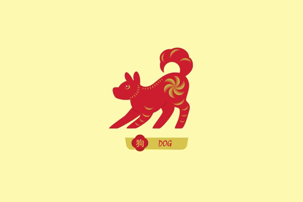 Ilustração do signo de Cão