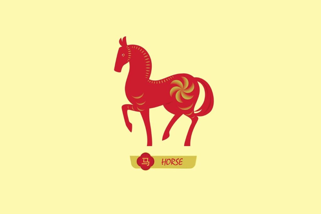 Ilustração do signo de Cavalo