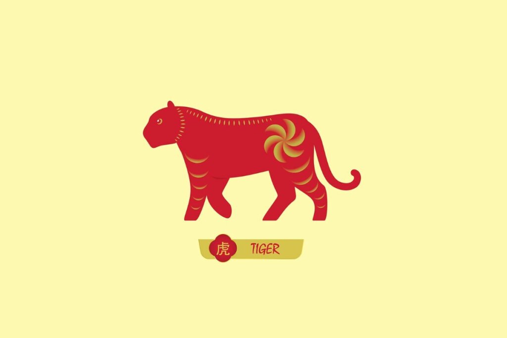 Ilustração do signo de Tigre