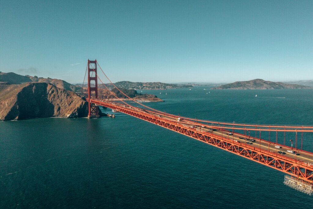 Ponte de São Francisco na Califórnia 