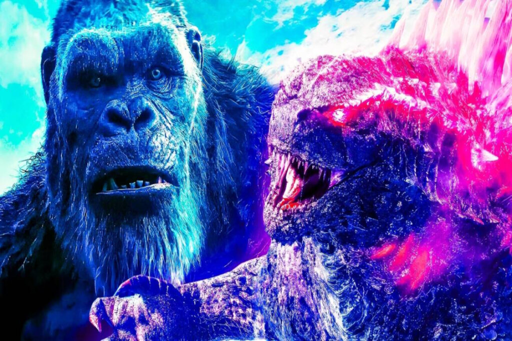 Foto do Godzilla e King Kong juntos, no novo filme
