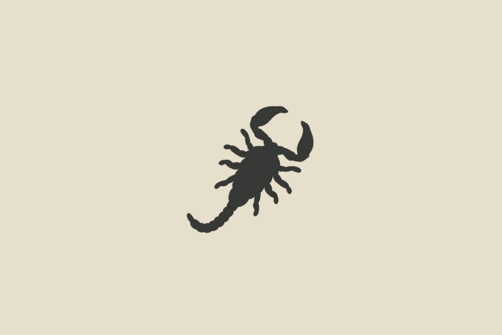 Ilustração do signo de escorpião