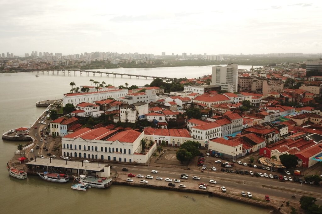 Vista aérea do estado do Maranhão