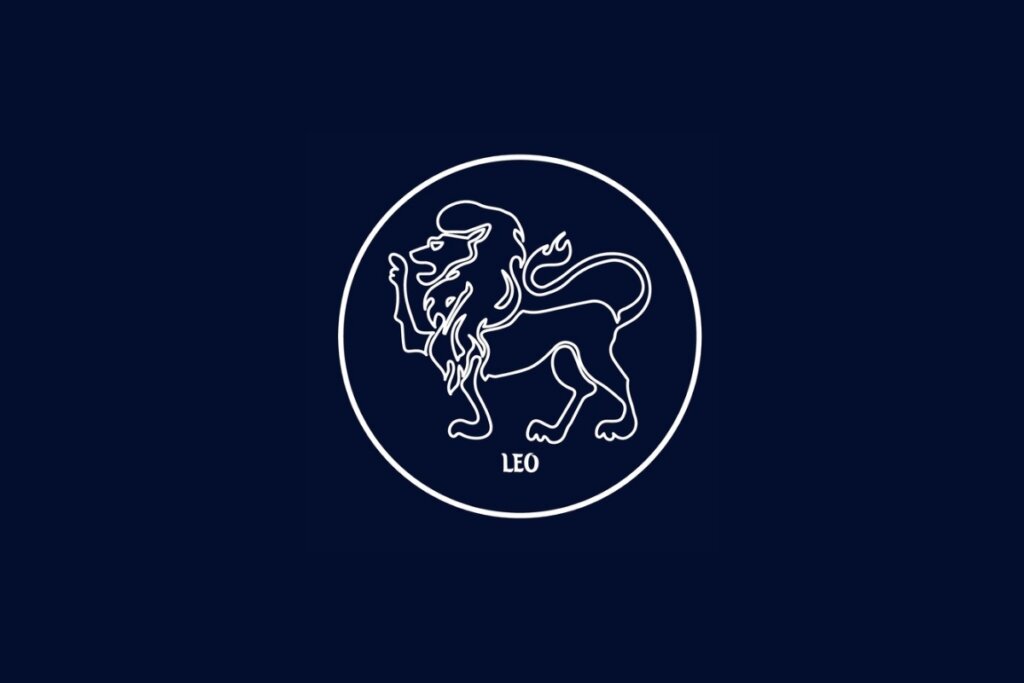 Ilustração do signo de leão