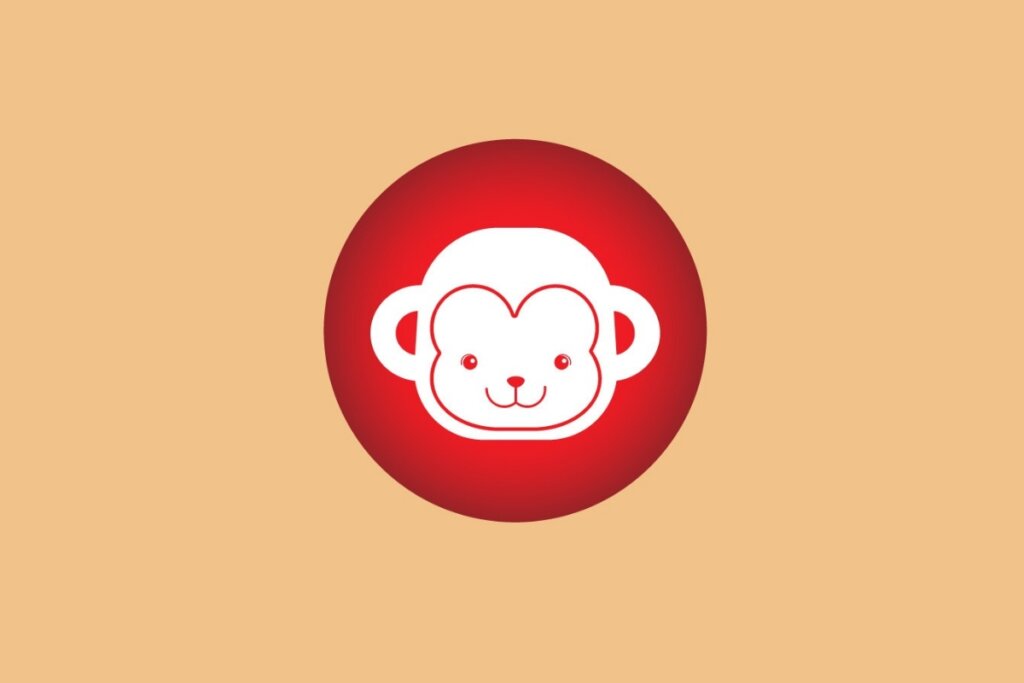 Ilustração do signo de macaco
